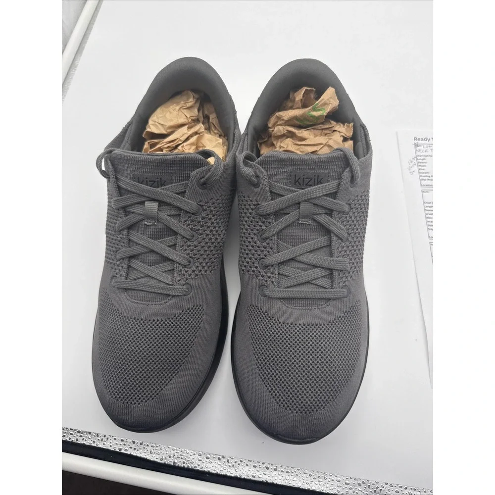 EUC Kizik Men's 14 Wide Women's 15.5 Wide Gray Hands Free Sneakers